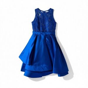 Ellie Wilde Royal Blue Kids Formal Dress- Ms. Class